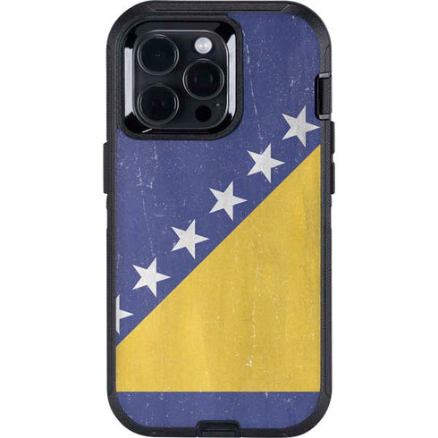 Bosnia and Herzegovina Flag Distressed Otterbox Defender iPhone Skin